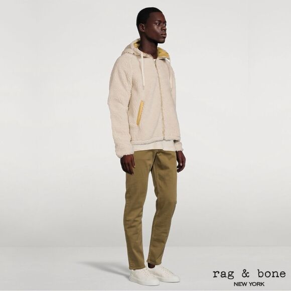 Rag & Bone **NWT** Sherpa Tactic Hooded Fleece Jacket in Natural - Picture 13 of 14